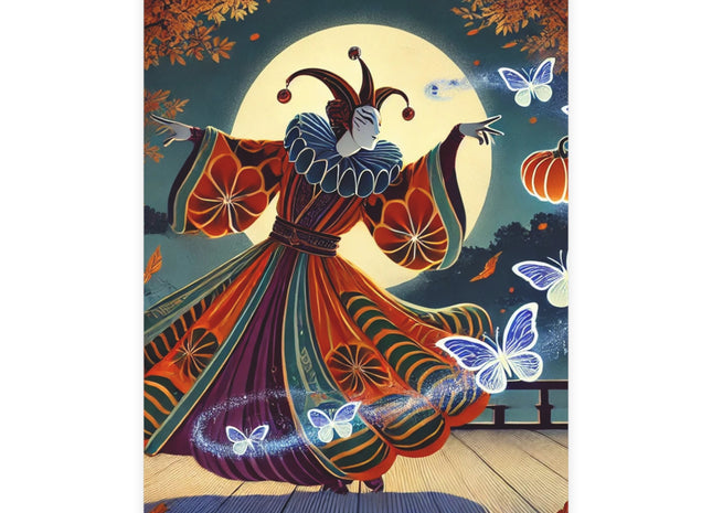Court Magician with Ghost Butterflies Postcards (envelopes included) - Bundles of 10, 30, 50 Pieces