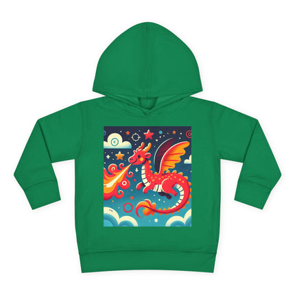 Starry Sky Dragon Toddler Pullover Fleece Hoodie