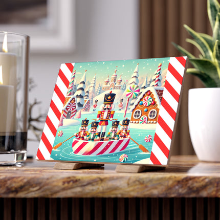 Nutcracker Candy-Striped Adventure Ceramic Tile