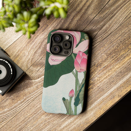 Blooming Lotus Flowers by Ohara Koson Phone Cases