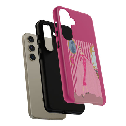 Lady in Pink Phone Case – Graceful Sophistication