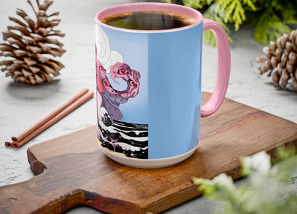 Goddess of the Swirling Sea Colorful Mugs (11oz, 15oz)