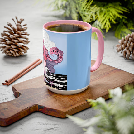 Goddess of the Swirling Sea Colorful Mugs (11oz, 15oz)