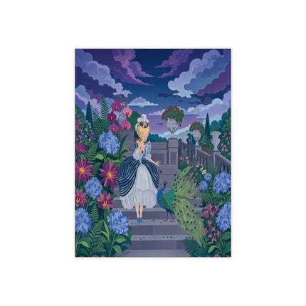 🦚🌸 The Peacock Garden Terrace Ceramic Tile – Art Deco Floral Elegance