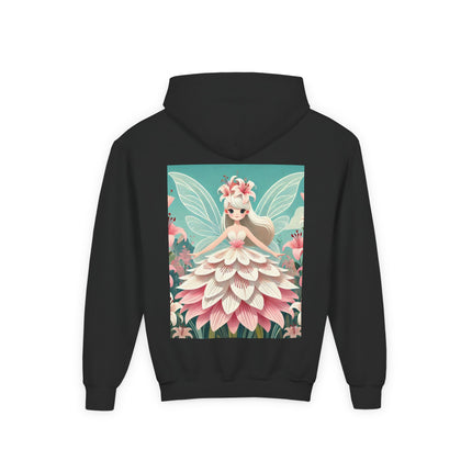 Lily Fairy in Bloom Youth Hooded Sweatshirt – Grace, Beauty & Gentle Magic