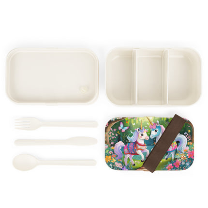 Baby Unicorns and Fluttering Butterflies Bento Lunch Box