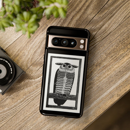 Horned Owl by Samuel Jessurun de Mesquita Phone Cases