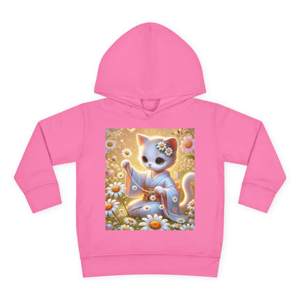 Daisy Chain Whimsy Toddler Pullover Fleece Hoodie
