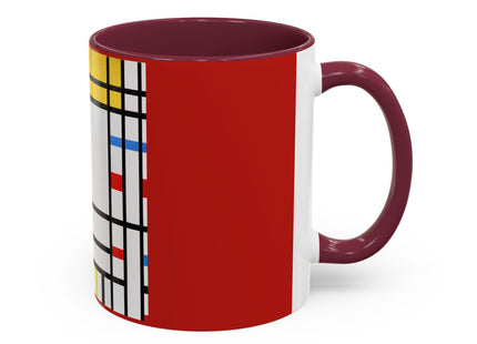 Place de la Concorde by Piet Mondrian Colorful Mugs (11oz, 15oz)