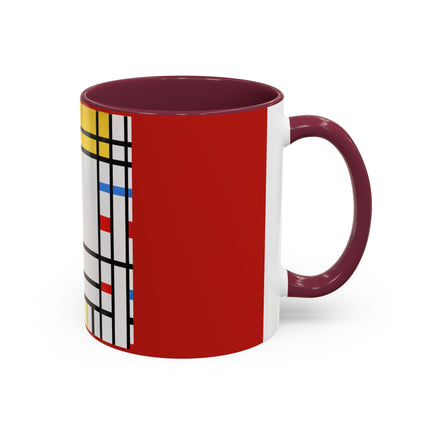 Place de la Concorde by Piet Mondrian Colorful Mugs (11oz, 15oz)