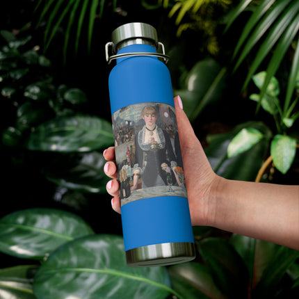 A Bar at the Folies-Bergère by Edouard Manet Copper Vacuum Insulated Bottle, 22oz