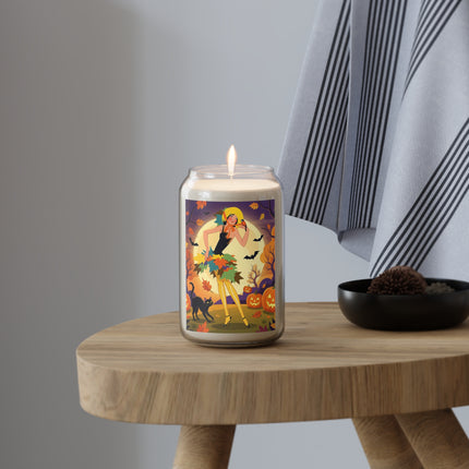 🌕🍂 Autumn Song Beneath The Harvest Moon Scented Soy Candle – Whimsical Halloween Charm