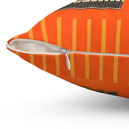 La décoration moderne dans le textile Pl. 6 by Gaston Charlet Spun Polyester Square Pillow