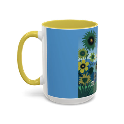 The Secret Language Of Flowers Colorful Mugs – Art Deco Botanical Elegance