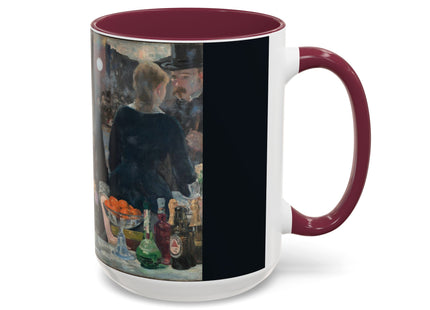 A Bar at the Folies-Bergère by Edouard Manet Colorful Mugs (11oz, 15oz)