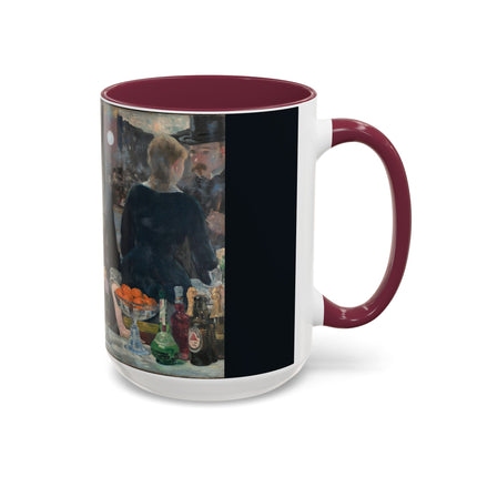 A Bar at the Folies-Bergère by Edouard Manet Colorful Mugs (11oz, 15oz)