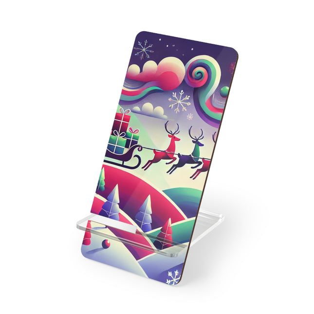 Festive Reindeer Flight Mobile Display Stand for Smartphones