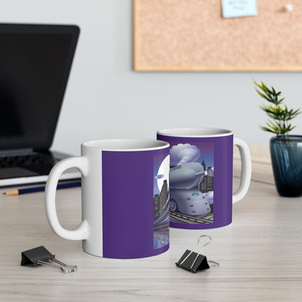 The Art Deco Bullet Train 11 oz Ceramic Mug