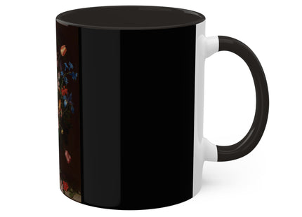 A Bouquet of Flowers by Clara Peeters Colorful Mugs, 11oz