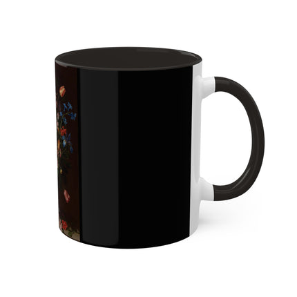 A Bouquet of Flowers by Clara Peeters Colorful Mugs, 11oz