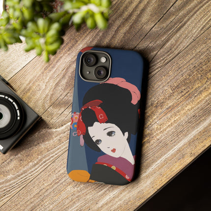 Geisha Portrait Phone Case – Elegant Beauty & Timeless Grace