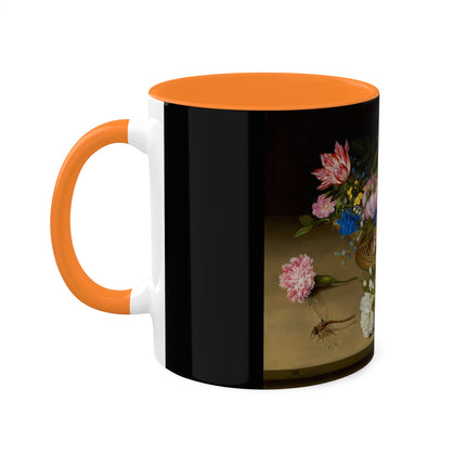Flower Still Life by Ambrosius Bosschaert Colorful Mugs, 11oz