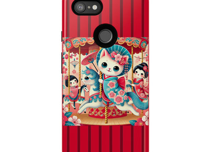 Geisha Kitten's Enchanted Carousel Phone Cases