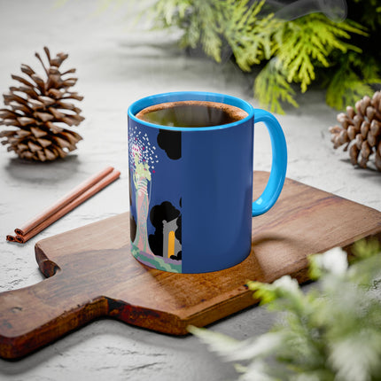 Butterfly Enchantress Colorful Mugs – Ethereal Art Deco Magic & Transformation