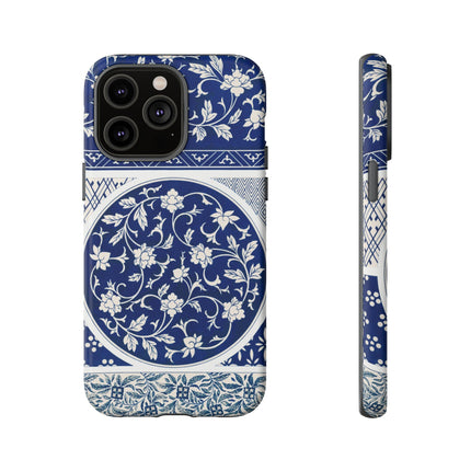 Blue Flower Pattern by Owen Jones Phone Cases