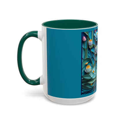 Ethereal Moonlit Lake Colorful Mugs (11oz, 15oz)