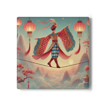 The Lantern Walker Ceramic Coaster