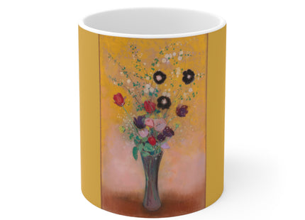 Vase of Flowers by Odilon Redon Ceramic Mug 11oz