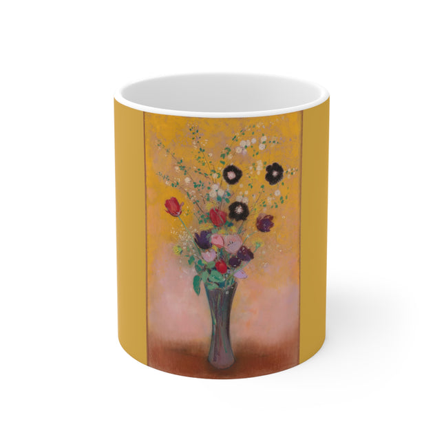 Vase of Flowers by Odilon Redon Ceramic Mug 11oz