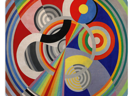 Rythme No. 1 by Robert Delaunay Mouse Pad, Round and Rectangle
