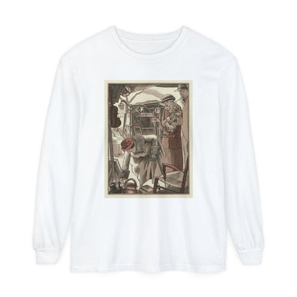 Bric-A-Brac by Fernand Siméon Garment-dyed Long Sleeve T-Shirt