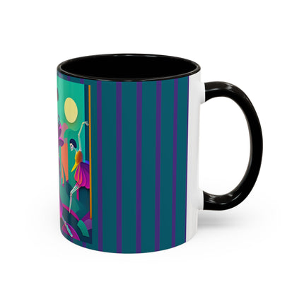 Dance of the Skeleton Ballerinas Colorful Mugs (11oz, 15oz)