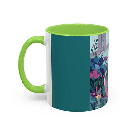 The Ladies Of The Secret Masquerade Colorful Mugs – Art Deco Floral Mystery