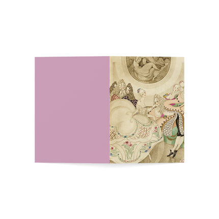 Sur talons rouges (On Red Heels) pl 01 by Gerda Wegener Greeting Cards (1, 10, 30, and 50pcs)