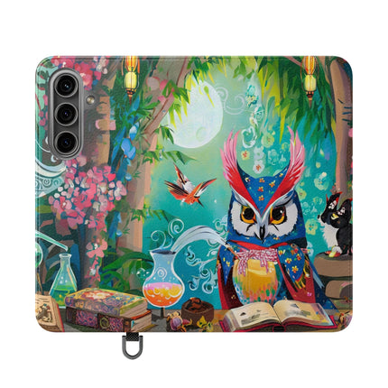 🦉✨ Owl's Magical Workshop Flip Case – Enchanted Wisdom & Arcane Wonder