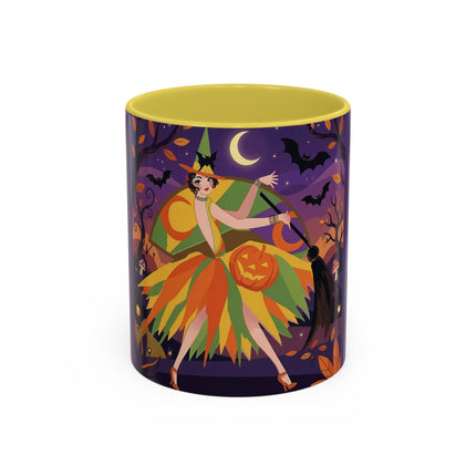 🎃🧙 The Witch Of Jack-O'-Lantern Hollow Colorful Mug – Whimsical Halloween Charm