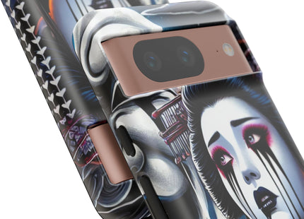 Geisha’s Black Ink Tears Phone Cases