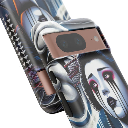 Geisha’s Black Ink Tears Phone Cases