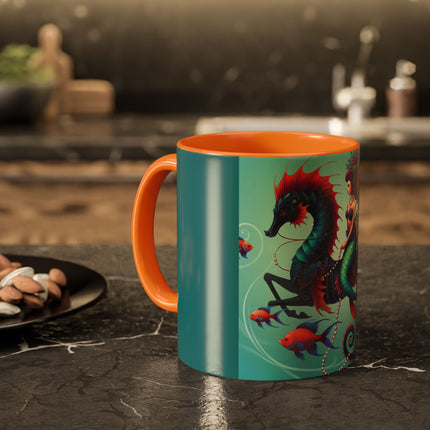 Mermaid & Sea Dragon Mug – Ocean Guardian & Mythic Beauty