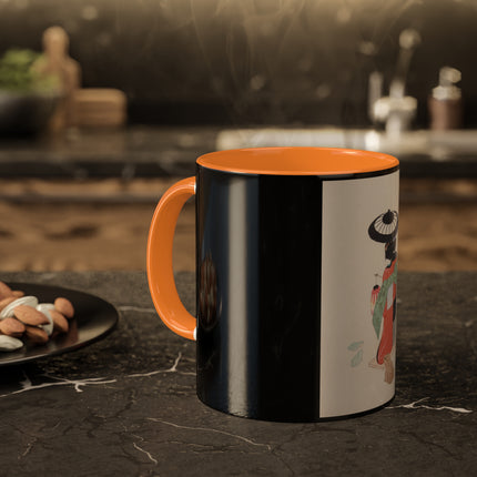 Illustrations of Japanese Toys Pl.020 by Kawasaki Kyosen Colorful Mugs, 11oz