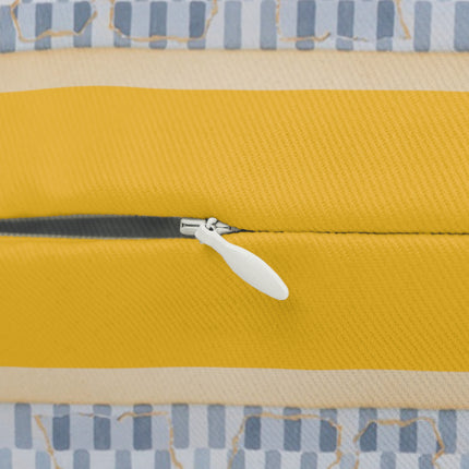 Reproduction of the Shield Frieze by Emile Gilliéron Spun Polyester Lumbar Pillow