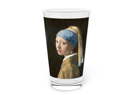 Girl with a Pearl Earring by Johannes Vermeer Glass, 16oz
