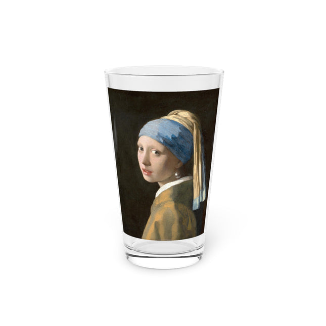 Girl with a Pearl Earring by Johannes Vermeer Glass, 16oz