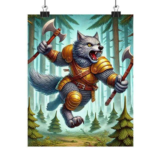 🐾⚔️ Wolverine Vanguard Matte Vertical Poster – Courage, Power & Untamed Adventure