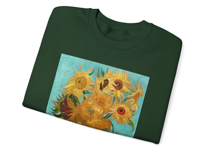 Vase with Twelve Sunflowers by Vincent Van Gogh Heavy Blend™ Crewneck Sweatshirt