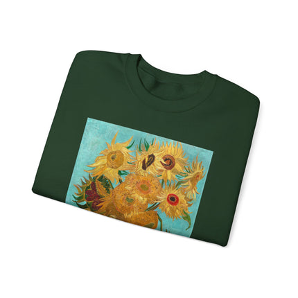 Vase with Twelve Sunflowers by Vincent Van Gogh Heavy Blend™ Crewneck Sweatshirt